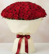 Букет 101 Красная роза Милано в Виллози