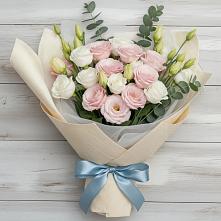 Букет цветов из:  Лизиантусы в Виллози