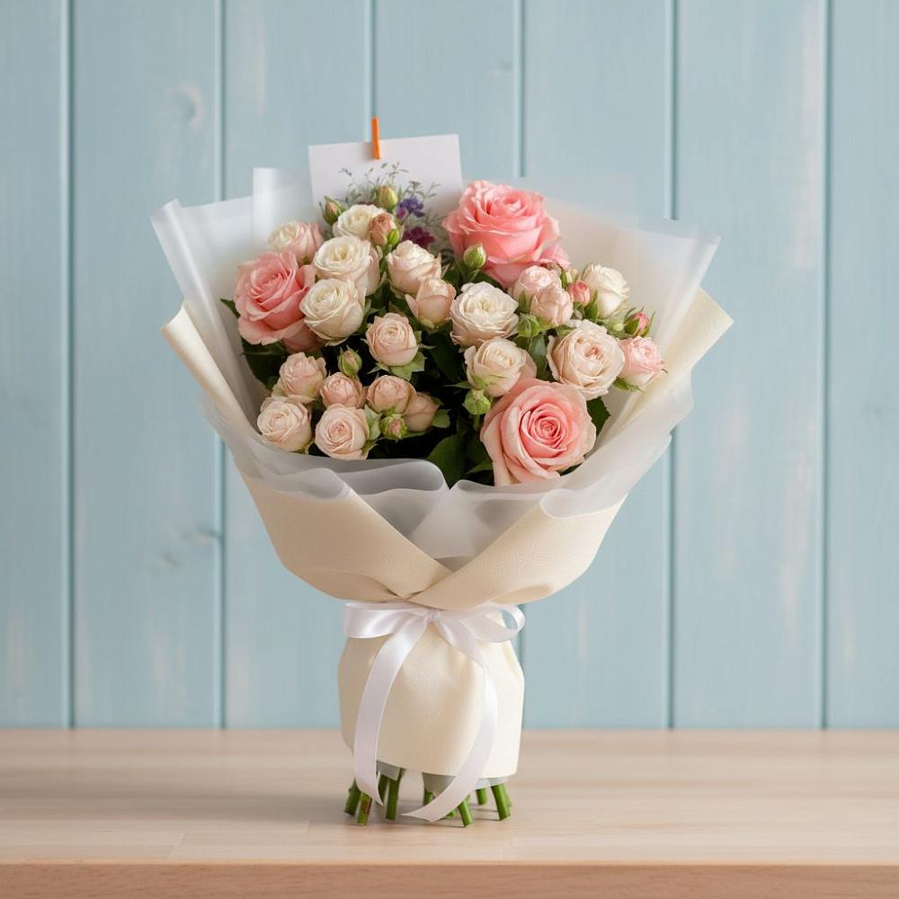 Букет цветов из: Розы в Виллози