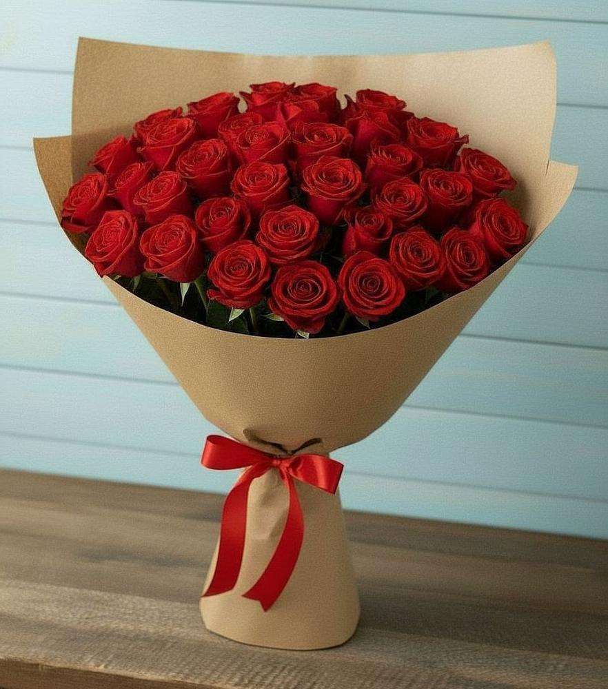 Букет Красные розы Милано в Виллози