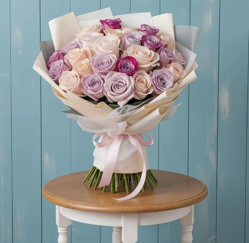 Букет цветов из: Розы в Виллози