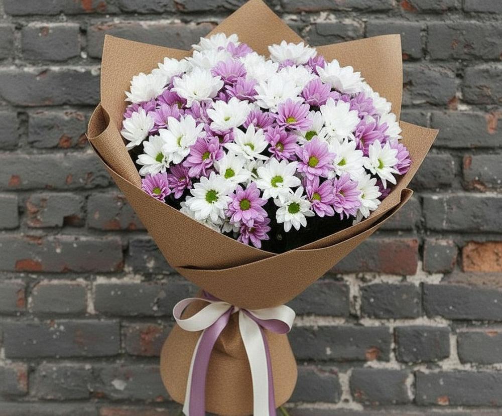 Букет цветов из: Хризантемы в Виллози
