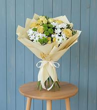 Букет цветов из:  Хризантемы и Розы в Виллози