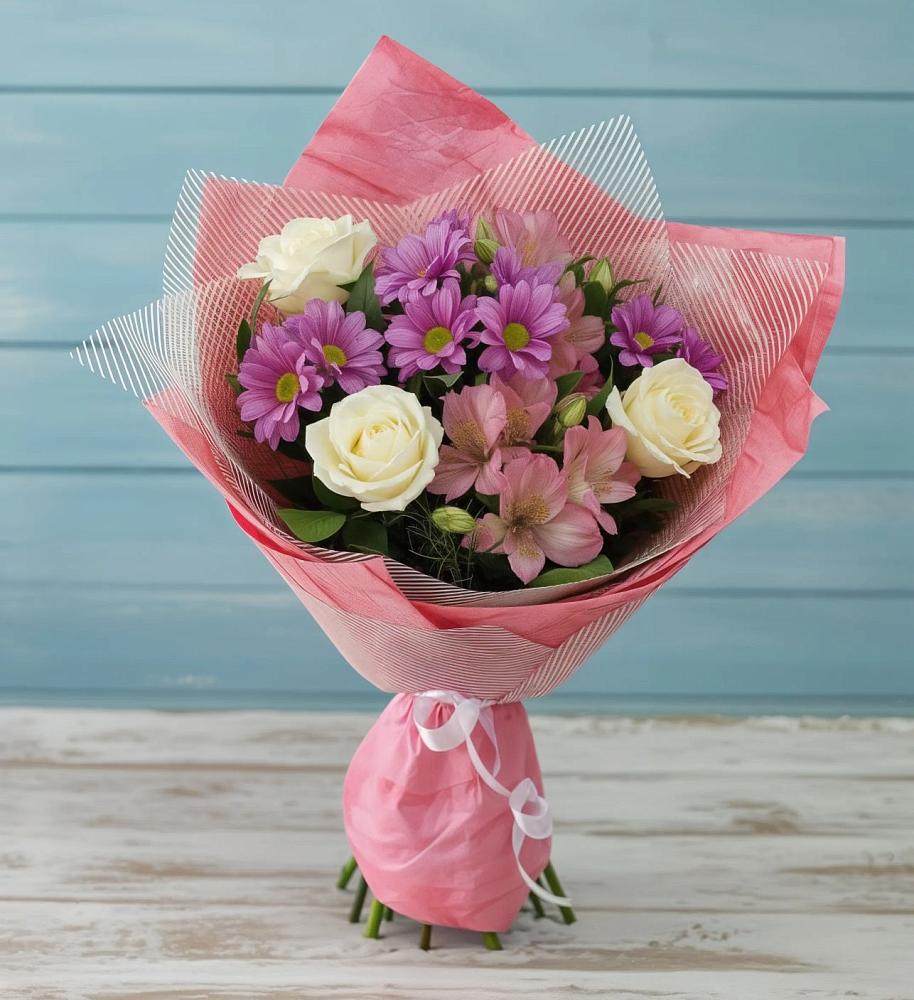 Букет цветов из: Герберы в Виллози