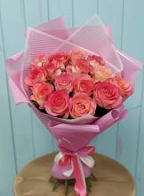 Букет 15 Розовых роз Равель #REPLACE_PRED# Виллози