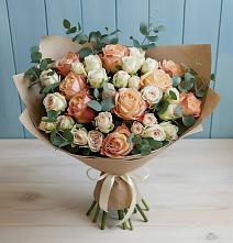 Букет цветов из:  Альстромерии и Розы в Виллози